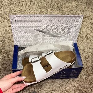 Birkenstock Arizona BS White Sandals